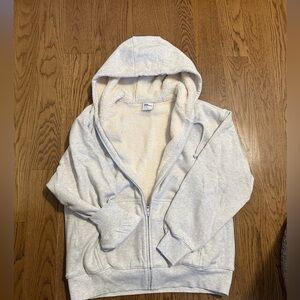 TNA sweatfleece cozy fleece zip hoodie sweatshirt - Aritzia